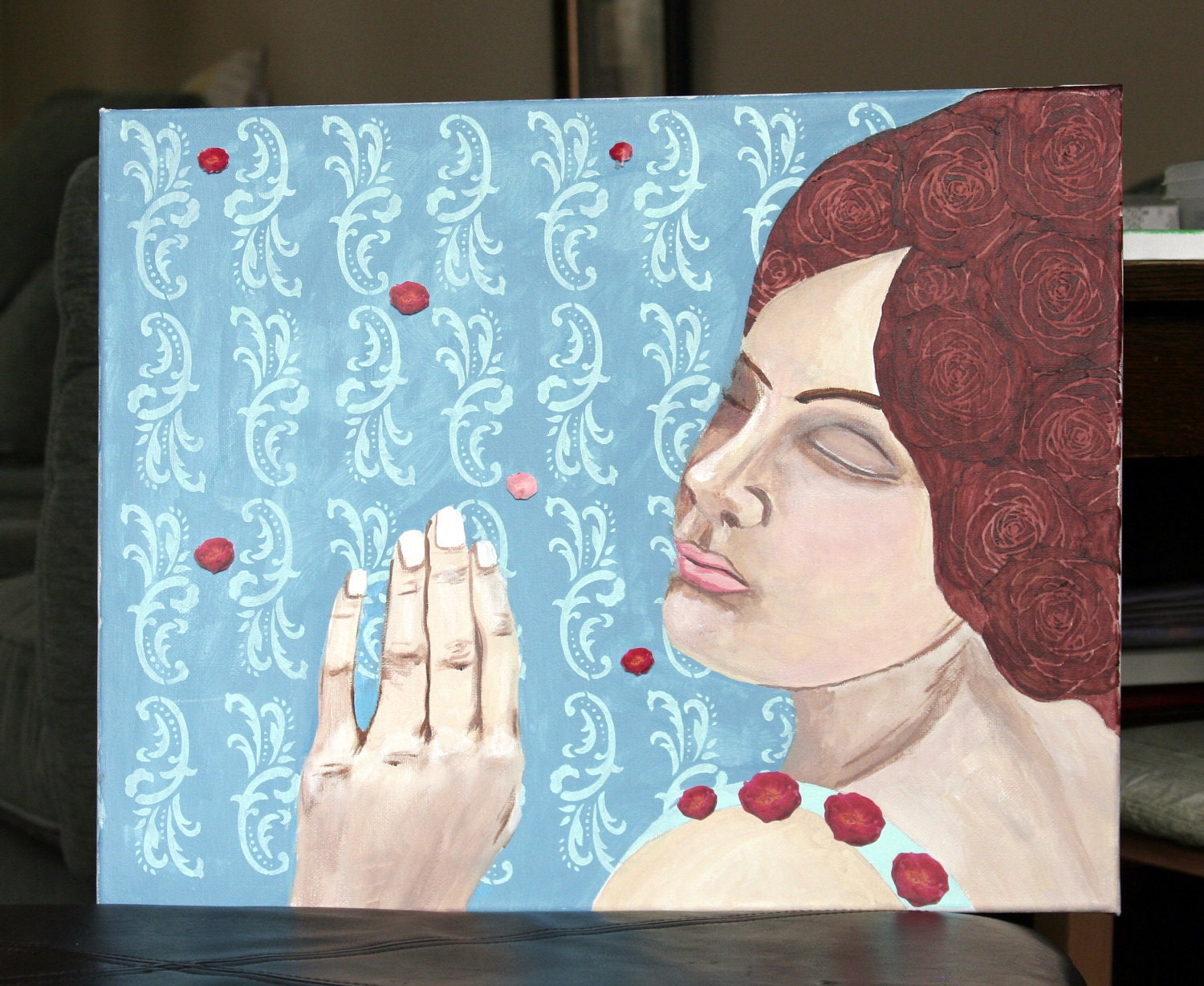 16 x 20, Original Painting, Mixed Media, Canvas, Contemporary