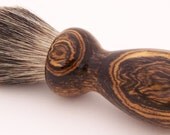 Bocote Wood 24mm Black Badger Shaving Brush (Handmade in USA)