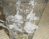 Natural Rock Crystal Point  Earrings