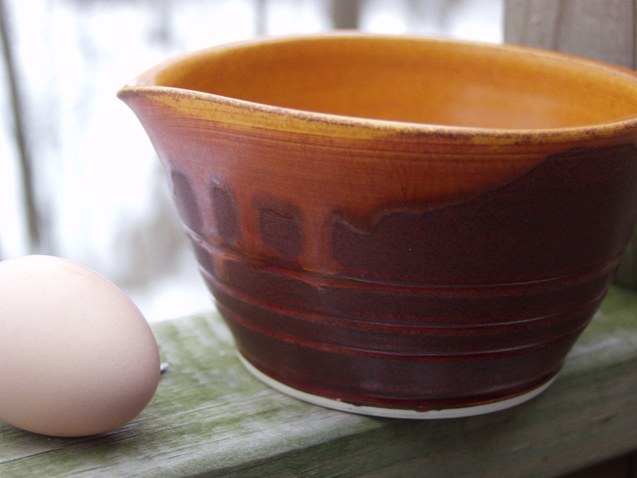 Egg Beater Omelette Mixing Bowl Pumpkin Harvest Collection