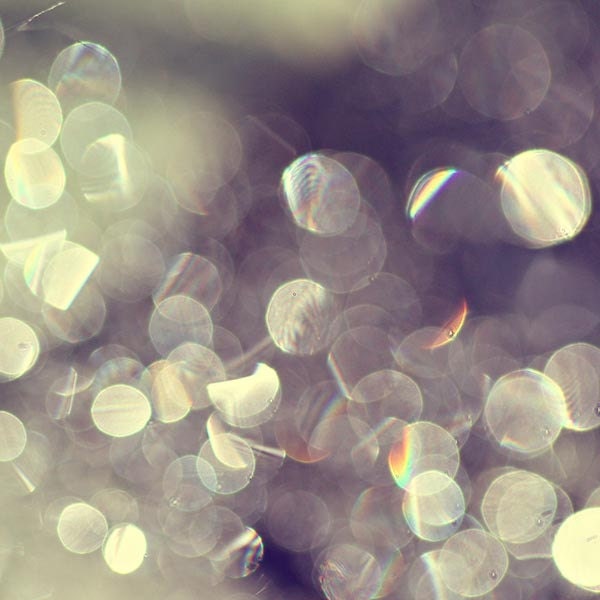 Valentine Abstract Circles Photograph - Tiny Pearls Of Light amethyst pulm purple silver white whimsical 4x4