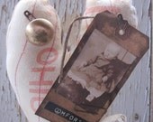 Valentine Heart, Makedo, Primitive, Pincushion, Cottage Chic, Home Decor, cssteam ofg team