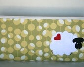 Studio 54 Mr Party Sheep on Yellow/Lime Large wedge bag