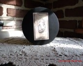 Primitive Hand Painted Round Box