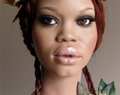 Clearance  Sale  Fawn Princess Ophielia : Floral Horned  Headdress