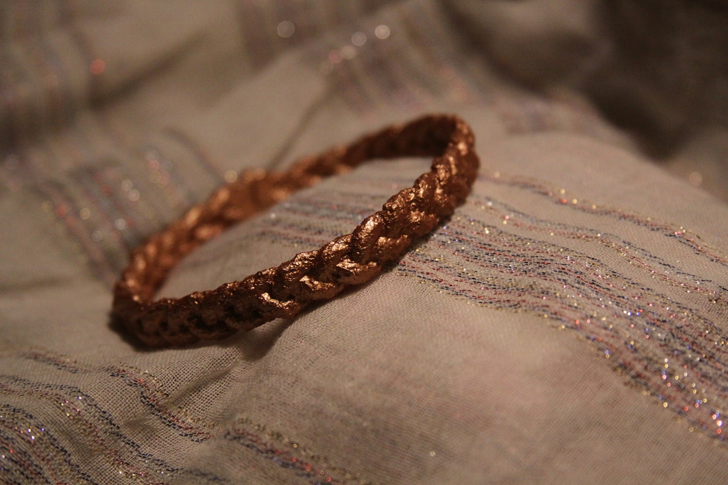 Braided Copper Rope Bangle