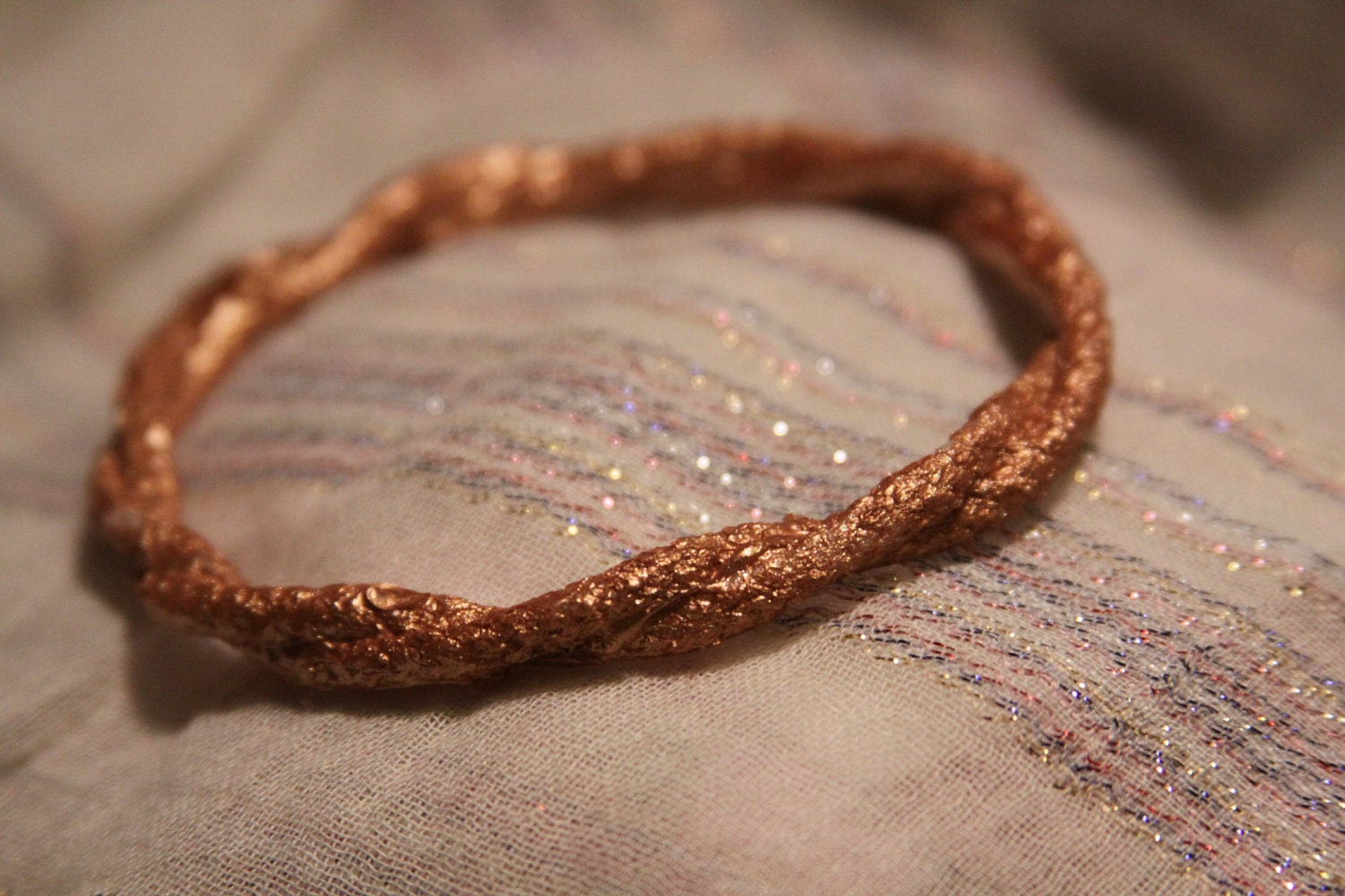 Copper Twist Rope Bangle