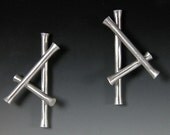 Sterling Silver Earrings in Seamless Tubing ePA2
