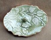 Damask Ceramic Ring Holder