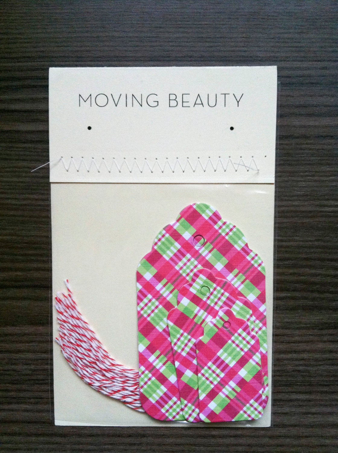 Red and Green Plaid Gift Tags