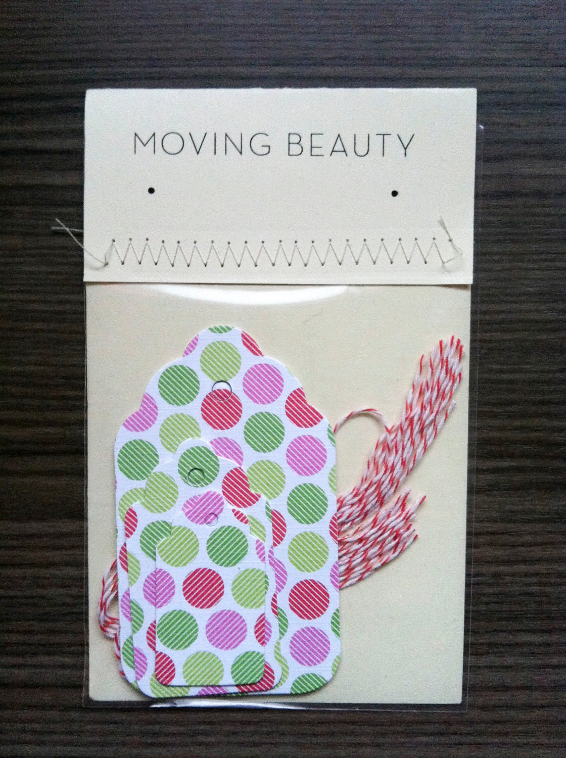 Pink, Green, and Red Polka Dot Gift Tags