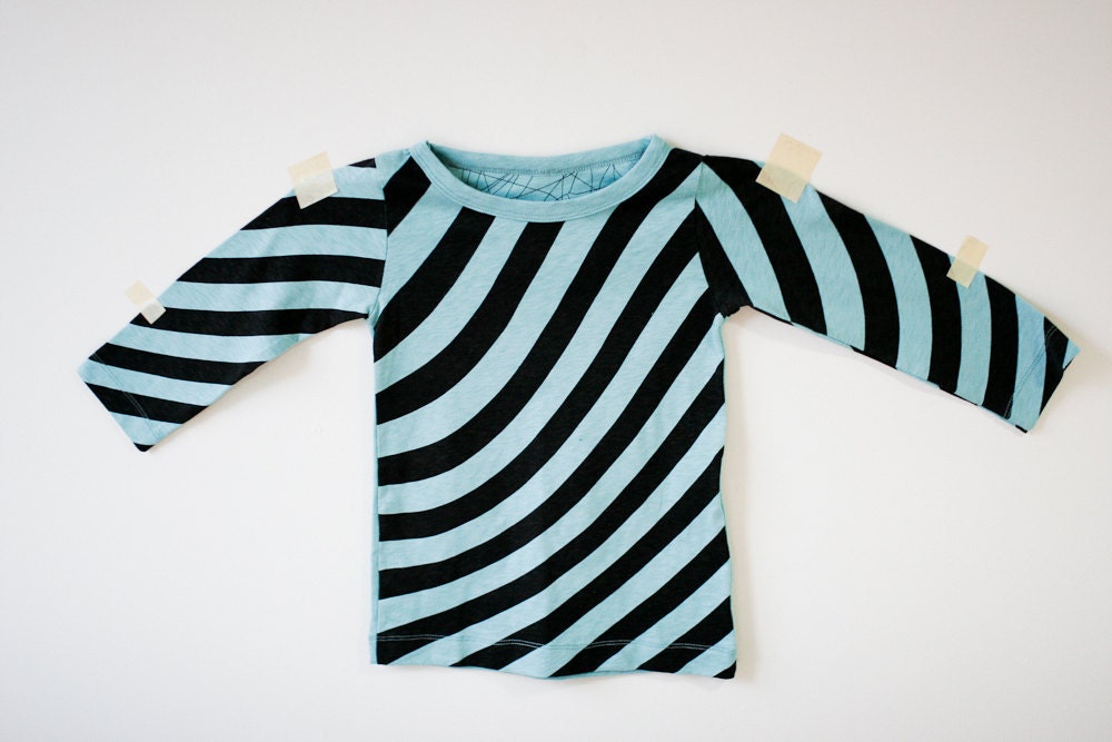 Blue Child tank top with zig zag stripes