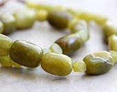 The Grass is Greener - Chartreuse Stone Necklace