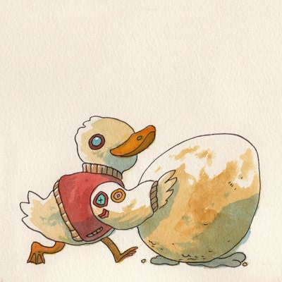 Duck Maze - original NES illustration