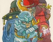 Final Fantasy - original NES illustration
