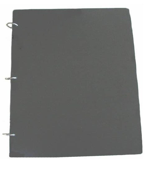 Jack's Notebook Planner m9113 Aluminum Covers Loose Leaf & Spiral 9.5"x11.5" (paper 8.5"x11")