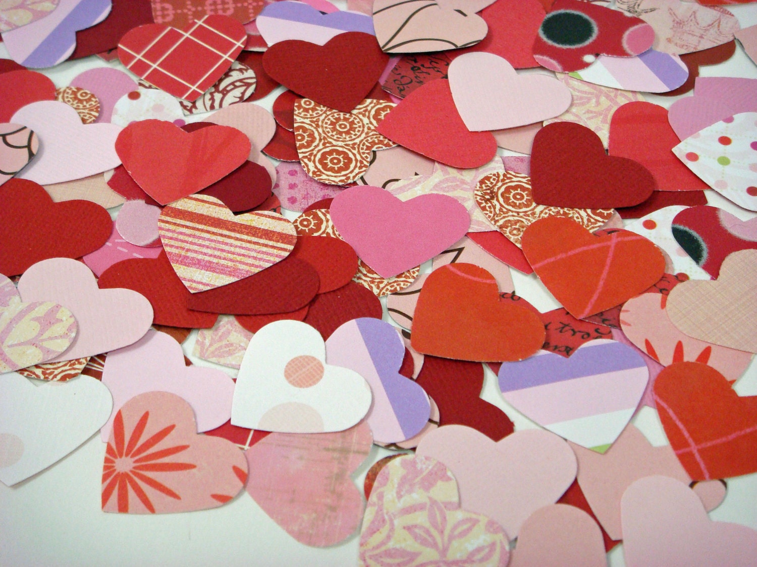 Heart Confetti- 200 die cut pieces