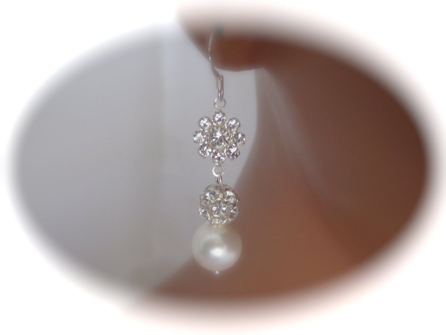Wedding Jewelry, pearl earrings, sterling silver earrings, wedding earrings, bridal jewelry, long earrings