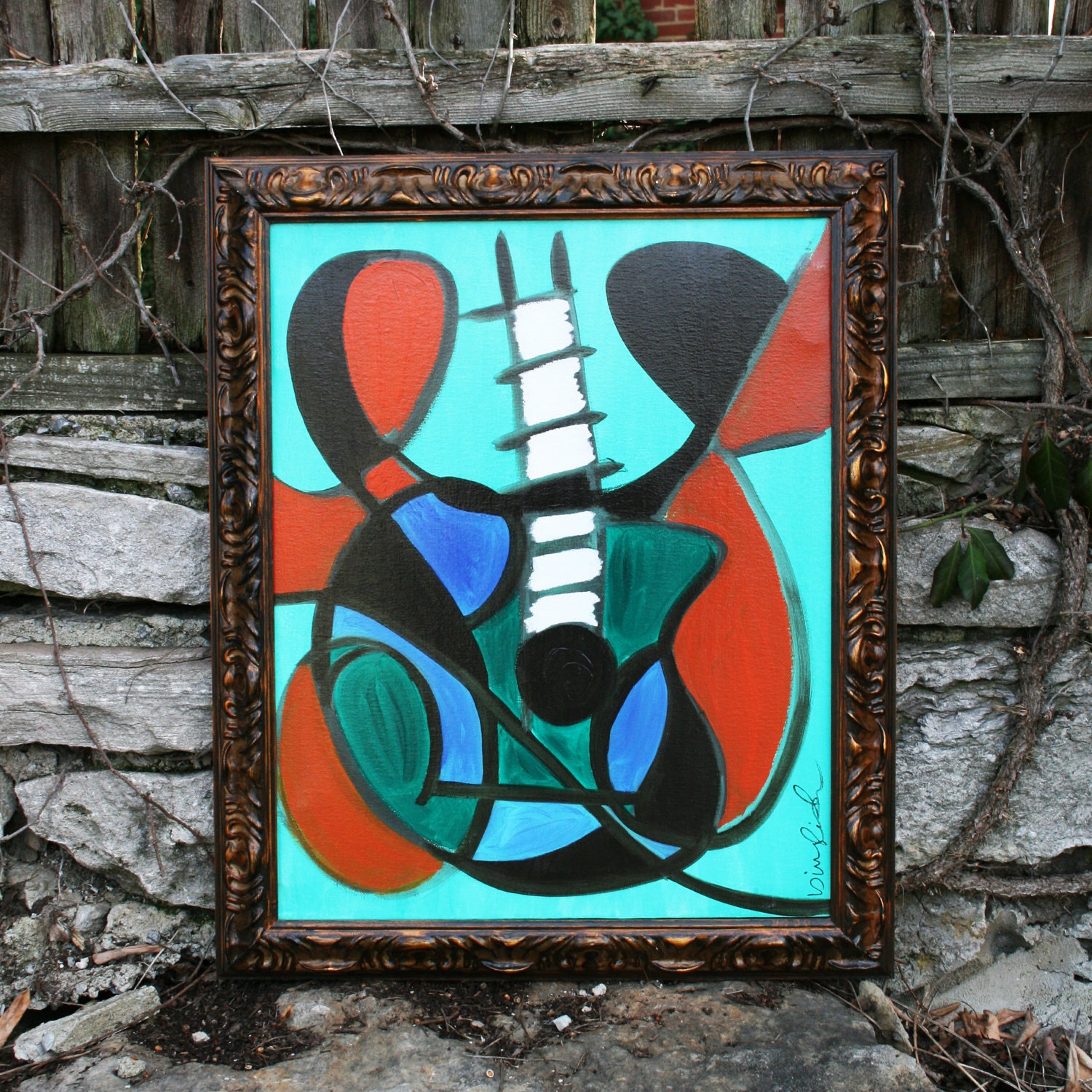 Original Guitar Painting