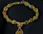 Rainforest Jasper Necklace and Earrings