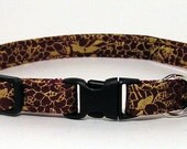 Cat Collar - Fancy Wine and Gold