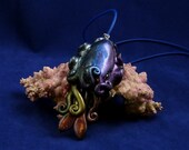 Deep Space Cuttlefish Necklace - Polymer Clay Jewelry