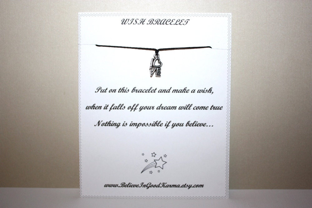 LOVE Wish Bracelet - Tibetan Silver