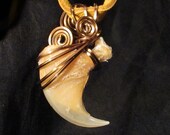 Lions Paw - Real Wire Wrapped Mountain Lion Claw Pendant
