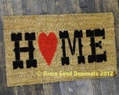 Country home heart doormat valentines