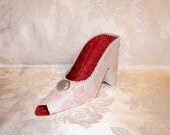 Peach and Coral Paper Shoe Gift Box Favor Box OOAK