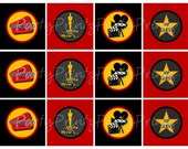 Printable Academy Awards Oscars Hollywood Cupcake Toppers & Favor Tags Il_170x135