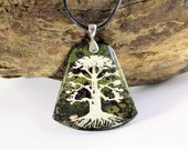 Tree of Life Pendant - DragonsBlood - Engraved Stone Pendant