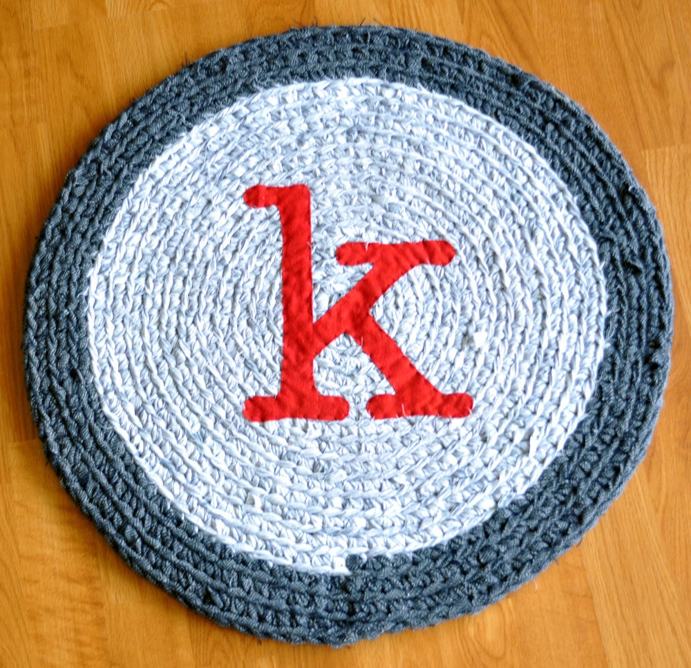 Made to Order - Monogram Rag Rug Personalized for You
