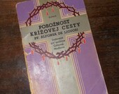 antique 1930s  Slovak religious book Poboznost Krizovej cesty        Interesting beautiful