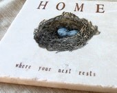 Robin's Egg Nest Kitchen Tile Trivet