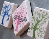 Love and Laughter Tree Magnets Set of 3, Ready to Ship
