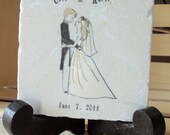 Personalized Wedding Keepsake Tile Trivet