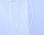 Architectural Sterling Silver Earrings, Simple Jewelry, Hammered, Gift Under 25, Etsy Fashion