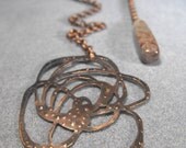 just as sweet, rose necklace