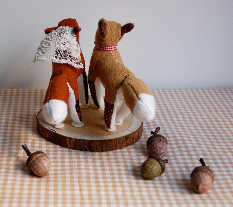 Custom Fox Cake Topper--RESERVED FOR LORNA