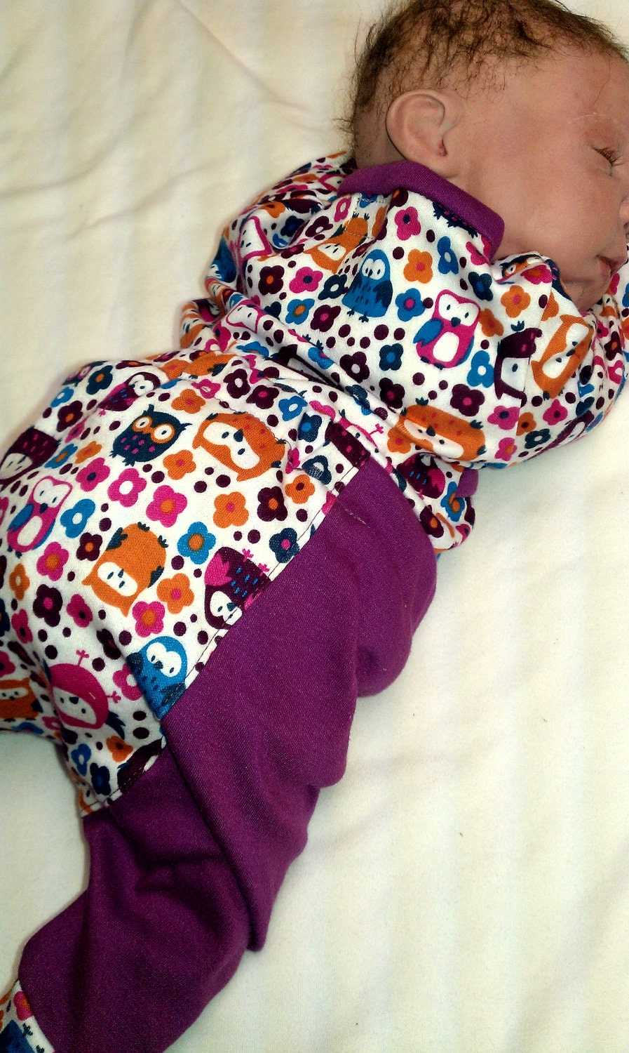 Girl bodysuit with pants size 3 to 6 months