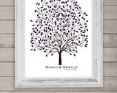 guest book alternative - wedding tree with birds (printable)