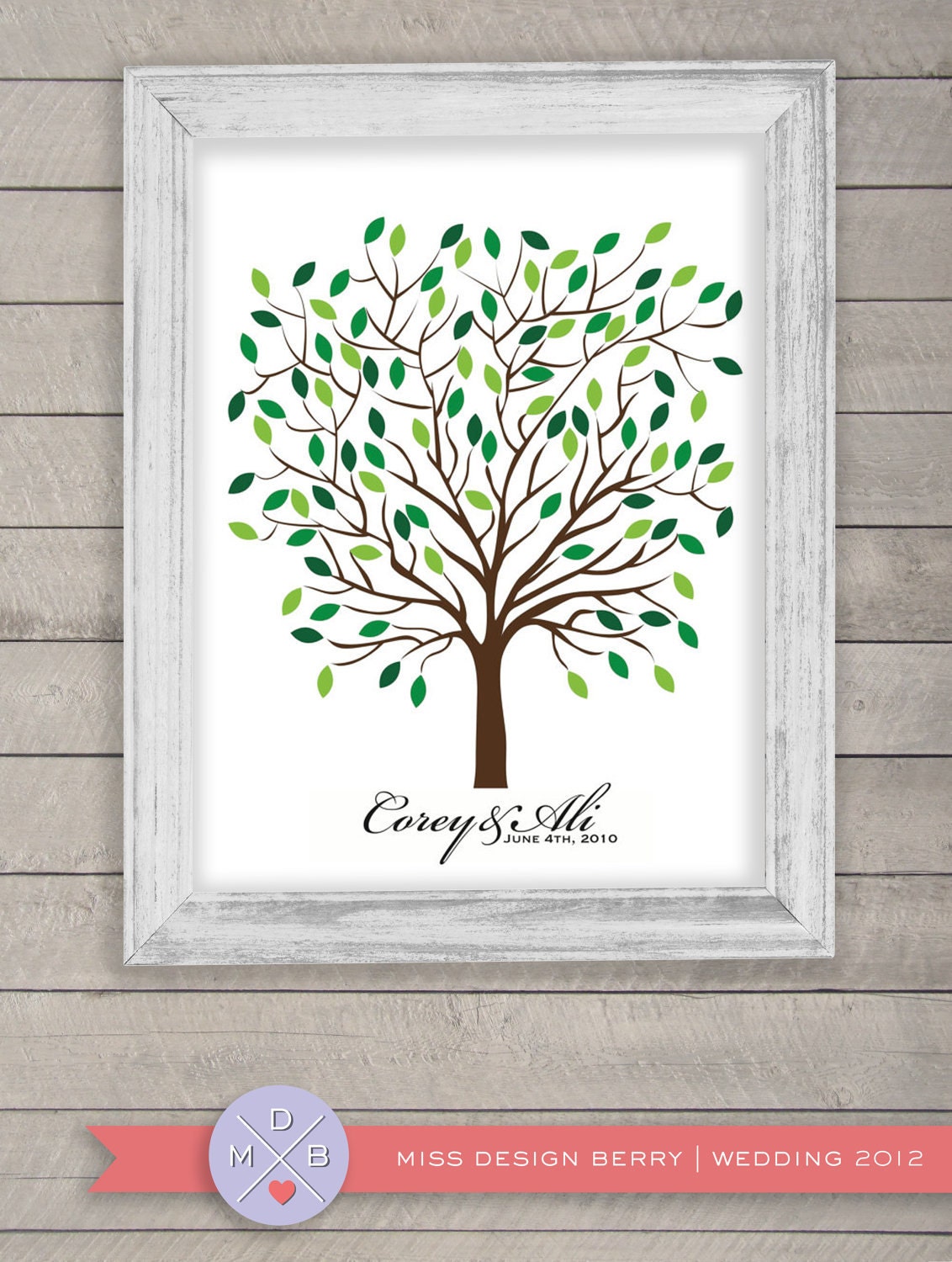 guest book alternative - wedding tree (printable)