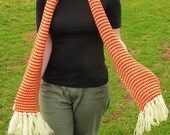 Fuzzy Knit Sunshine Scarf