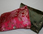 Green or Pink Brocade Grab and Go Diaper/Wipes Changing Pad Bag