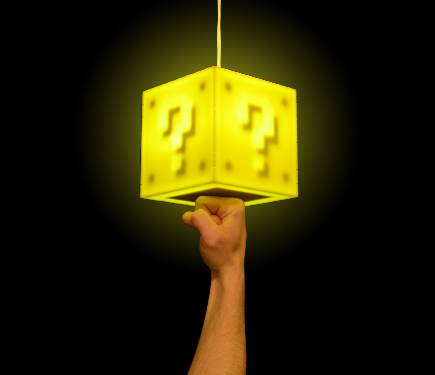 Interactive 8-bit Question Block Lamp