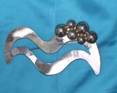 Sterling Silver Art Deco Hallmarked Pin Broach Brooch  (matching earrings handmade)