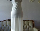 Long Cream Slip - small bust - adjustable - size 34