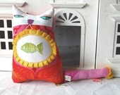 Textile Art Cat Doll called Kimberly