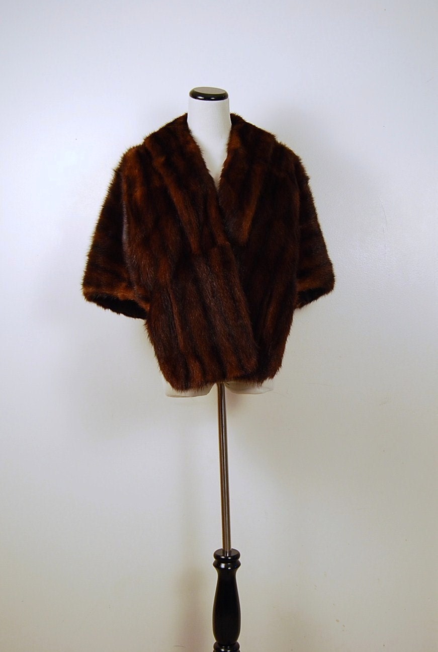 Vintage Fur Capelet